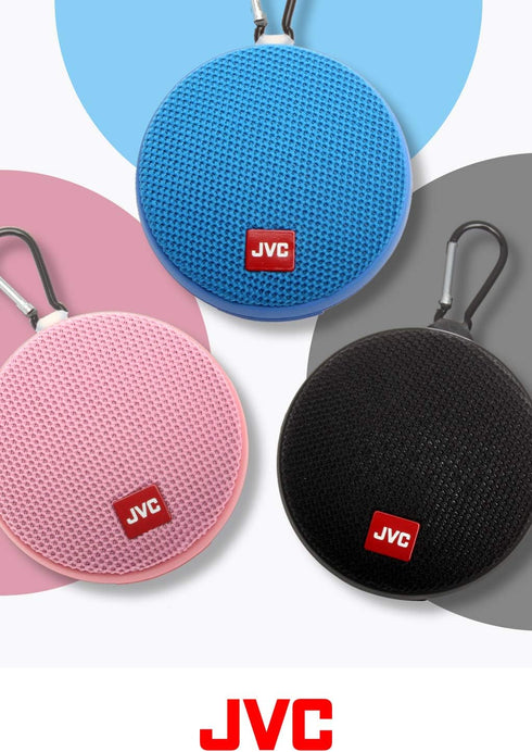 JVC Portable Wireless Speaker with Surround Sound, Bluetooth 5.0, Waterproof IPX4, 7-Hour Battery Life - SPSA2BTP (Pink)...