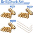 Mesee 3 Sets 0.5-3mm Brass Drill Chuck, Small Electric Drill Bit Collet Micro Twist Drill Chuck Set with Allen Wrench Fits Rotary Tools, 3 Size - ...