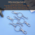 150Pcs Swivel Snap Hook Set,Stainless Steel Split Key Rings with Chain and Jump Rings Bulk for Keychain Lanyard,Crafts Supplies...