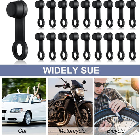 24 Pack Brake Bleeder Cap Rubber Grease Fitting Caps Black Brake Dust Cover Car Zerk Covers Small Automotive Brake Bleeder Screw Caps for Cars Bic...