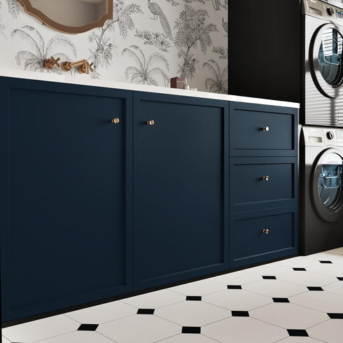 WESTICK Blue Wallpaper Peel and Stick Modern Bedroom Navy Peel and Stick Wallpaper for Bathroom Living Room Accent Walls Dark Blue Contact Paper f...