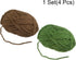 4 Skeins 5mm Chenille Yarn Blanket Yarn 100g 74 Yards Each Polyester Soft Knitting for Crochet Bag, Black/Dark Green......
