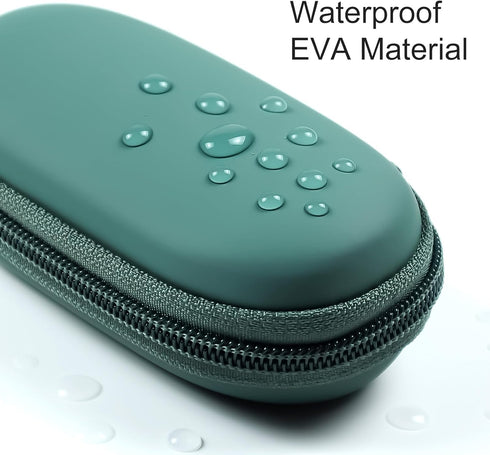 EVA Earbud Case for Beats Flex Raycon in-Ear Monitor Headphone Carrying Case Ellipsoid Wired earbud case Waterproof earphone case Portable Earbud ...