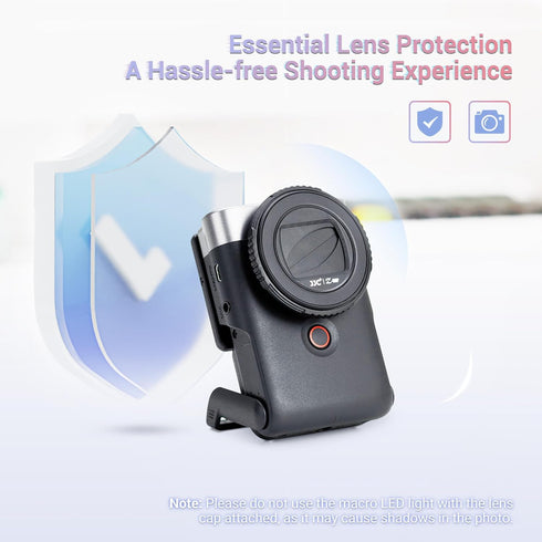 JJC V10 Lens Cap Cover, Protective Lens Cap for Canon PowerShot V10 Vlog Camera, Canon V10 Lens Protector, Rotation for Open & Close, Anti-Lost,An...