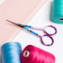 SINGER 4 Inch Forged Embroidery Scissors with Curved Tip for Sewing, Cross-Stiching, Crafts, & More (Pastel Print, 1-Pack)...
