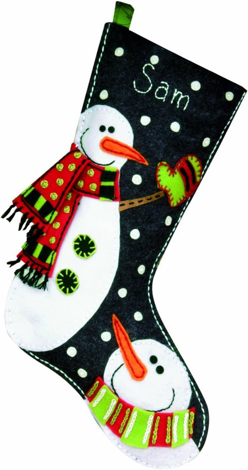 Dimensions Felt Applique, Snowmen Stocking...