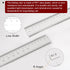 Film Flexible Ruler 60cm 0.1mm Scale with R Angle & Width Lines PET Plastic Folding Straight Ruler Calibration Soft Ruler Measuring Tool for Facto...