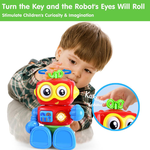 Robot Toys for 1 Year Old Boy 1st Birthday Gift One Year Old Musical Light Up Toys for Toddlers 1-3 Baby Boy Toys 12-18 Months Educational Learnin...