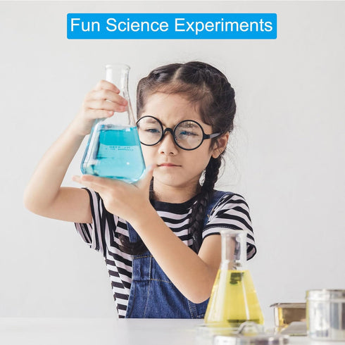 PATIKIL Erlenmeyer Flask, 3 Pcs 100ml 3.4oz Narrow Mouth Graduated Flasks Borosilicate Glass with Printed Graduation for Lab Experiment Chemistry ...