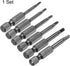 6pcs TA1.8-TA3 Triangle Screwdriver Bit 1/4" Hex Shank 2" Length Magnetic Tri-angle Screw Driver Power Tool...