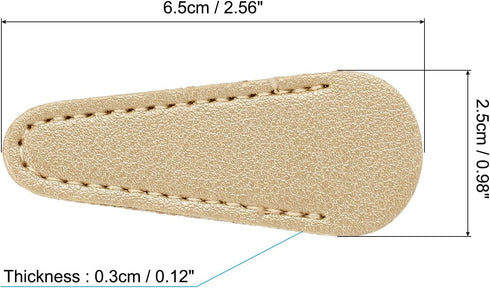 PATIKIL 2.6" x 1" Scissors Sheath, 1Set/3Pcs Polka Safety Scissors Cover Protector Leather for Sewing Lovers Embroidery Needlework Crewel and Sewi...