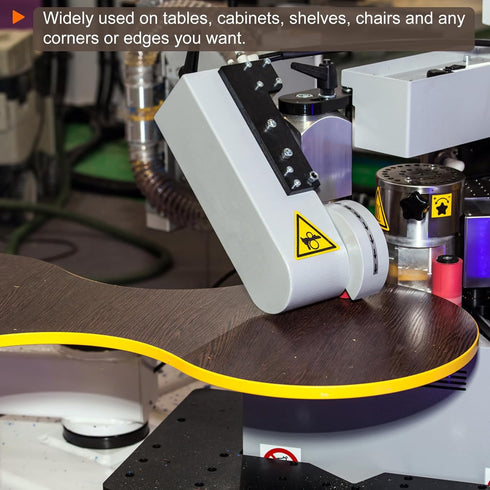 U-Shape Edge Banding 1-1/4" x 9.8ft (32mm x 3000mm) Self Adhesive TPE Flexible Veneer Edging Edge Protector for Furniture Cabinet Table Repair, Gr...