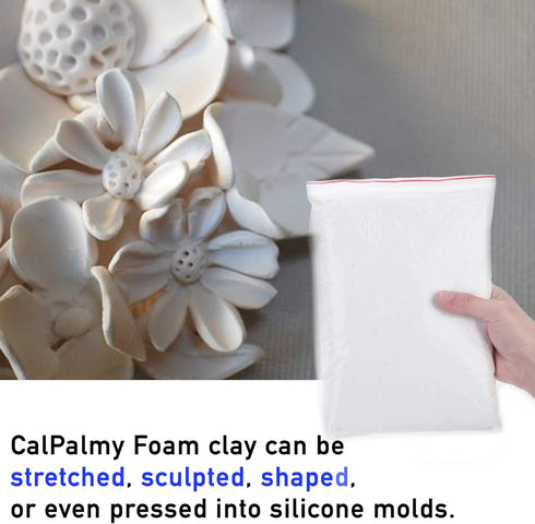Moldable Cosplay Foam Clay (White) – High Density and Hiqh Quality for Intricate Designs | Air Dries to Perfection for Cutting with a Knife or Rot...
