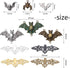 100g (about 30 pieces) Metal Alloy Bat Pendant Charm Mixed Halloween Flittermouse Flying Vampire Connector Charms for Jewelry Making Bracelet Neck...