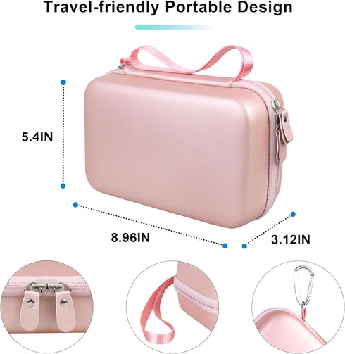 BOVKE Glucose Monitor Case, Diabetic Supply Case for Diabetes Testing Kit, Diabetic Supplies Travel Case for Glucose Meter, Blood Sugar Test Strip...