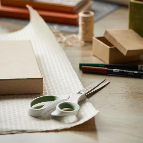 Fiskars Everyday Softgrip Titanium Fashion Scissors (8") - 2pk - Forest Fern...