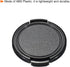 PATIKIL Camera Lens Cap, 2 Pack Sides Pinch Front Lens Cover with Microfiber Cleaning Cloth for 49mm Thread Universal DSLR Lenses, Black for Nikon...