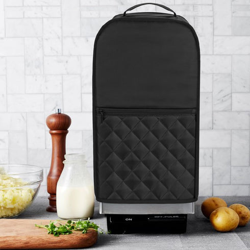 Luxja Food Processor Cover Compatible with Cuisinart and Hamilton Beach 11-14 Cup Processor, Food Processor Dust Cover with Accessories Pockets, B...