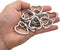 30Pcs Heart Shaped Split Key Rings,Crafts DIY Keychain Metal Key Rings for Home Car Office Organization,Arts & Crafts Projects, Lanyards...