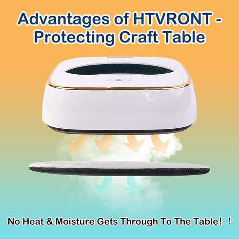 HTVRONT Heat Press Mat Compatible with Cricut Cutting Machine, 11.5"x11.5" Heat Press Pad for Craft Vinyl Ironing Insulation Transfer, Double Side...