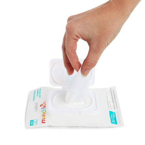 Munchkin Arm & Hammer Pacifier Wipes - Safely Cleans Breast Pump Parts and Feeding Essentials for Baby and Toddler, 2 Pack, 72 Wipes...