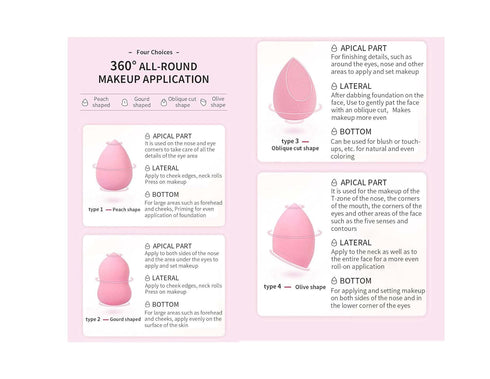 Blender Makeup Sponge For Blending, Latex Free Makeup Sponge, Soft and Bouncy Beauty Blender Sponge Set For Face Cream, BB Cream, Foundations, Pow...