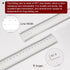 Film Flexible Ruler 150cm 0.1mm Scale with R Angle & Width Lines PET Plastic Folding Straight Ruler Calibration Soft Ruler Measuring Tool for Fact...