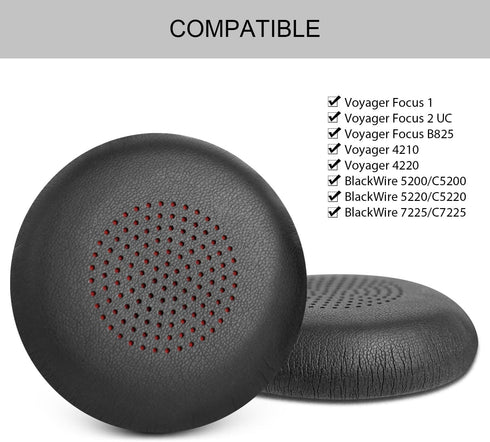 Ear Pads Cover for Plantronics Voyager Focus 1/2 UC, GVOEARS Replacement Cushion Cover Compatible with Poly Voyager Focus UC, Voyager 4210/4220, V...