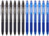 ParKoo Retractable Erasable Gel Pens Clicker Fine Point 0.7 mm, No Need for White Out, 6 Black/6 Blue Ink for Completing Sudoku and Crossword Puzz...