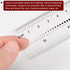 Film Flexible Ruler 16 Inch 0.1mm Scale PET Plastic Folding Straight Ruler Calibration Soft Ruler Measuring Tool for Factory, Transparent...