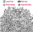 Cridoz Metal Spacer Beads for Making Bracelet, Necklace, Jewelry Making and Findings Accessories, 900Pcs, Silver...