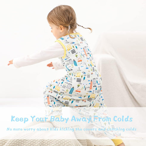 WONDAY Toddler Sleep Sack, Sleep Sack 2t-3t, Sleep Sack Baby Wearable Blanket, Sleeping Bag Summer Toddler Baby Sleep Sacks with Feet, Sleeveless ...