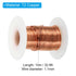 PATIKIL 99.9% Soft Copper Wire, 17Gauge/1.1mm Diameter 10m/32.8ft Spool Pure Copper Craft Wire for Jewelry Making Beading Garden Plants...