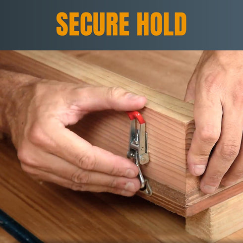 POWERTEC 4PK Toggle Clamp, 220 lbs Holding Capacity, 4001 Adjustable Pull Action Latch for Smoker, Tool Box, Woodworking Jigs and Fixtures, Cabine...