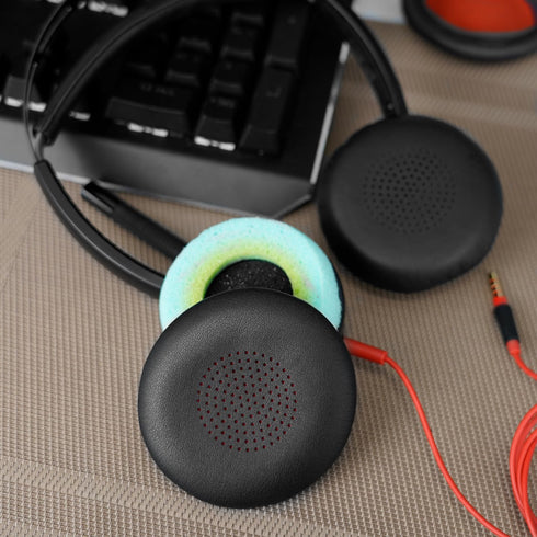 Ear Pads Cover for Plantronics Voyager Focus 1/2 UC, GVOEARS Replacement Cushion Cover Compatible with Poly Voyager Focus UC, Voyager 4210/4220, V...