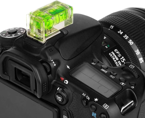Anwenk Hot Shoe Level Camera Bubble Level Hot Shoe Spirit Level Hot Shoe Cover (includes 2 Axis Bubble Level and 1 Axis Hot Shoe Cover) Combo Pack...