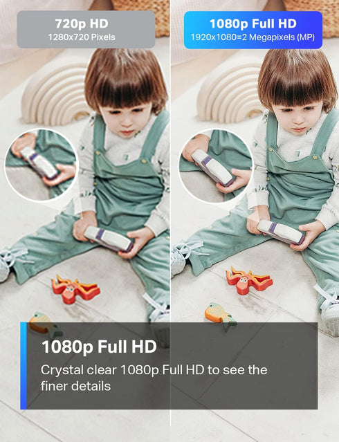 TP-Link Tapo 1080P Indoor Security Camera for Baby Monitor, Dog Camera w/Motion Detection, 2-Way Audio Siren, Night Vision, Cloud & SD Card Storag...