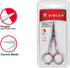 SINGER 4 Inch Forged Embroidery Scissors with Curved Tip for Sewing, Cross-Stiching, Crafts, & More (White Floral Printed, 1-Pack)...