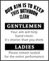 Posterizer 1 pcs-Our Aim is to Keep This Bathroom Clean-Quotes- Gift for Men Women Entrepreneur Teens- Bathroom, restroom Decor- unframed wall art...