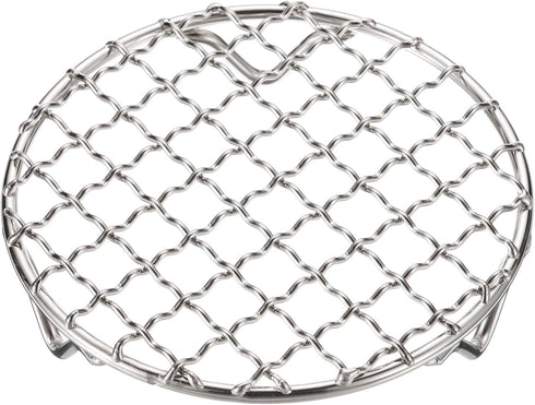 Round Cooking Rack 4.7-inch 201 Stainless Steel Cross Wire Barbecue Grill Net with 20mm Legs for Cooking Baking Steaming BBQ...