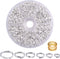 Iron Split Rings, 1 Box (100g) 6 Sizes Double Loop Jump Ring Small Split Key Rings Connector with a Jump Ring Opener Tool for DIY Jewelry Making -...