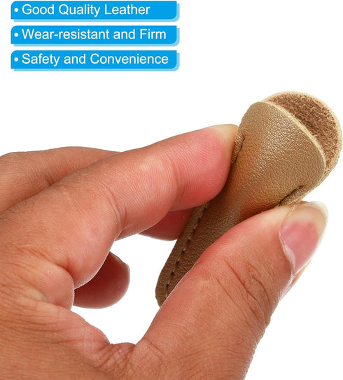 PATIKIL 2.6" x 1" Scissors Sheath, 1Set/3Pcs Polka Safety Scissors Cover Protector Leather for Sewing Lovers Embroidery Needlework Crewel and Sewi...