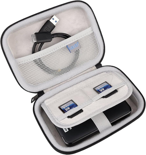 Lacdo Hard Drive Carrying Case for Western Digital WD My Passport/WD Elements/WD My Passport Ultra Portable External Hard Drive 1TB 2TB 3TB 4TB 5T...
