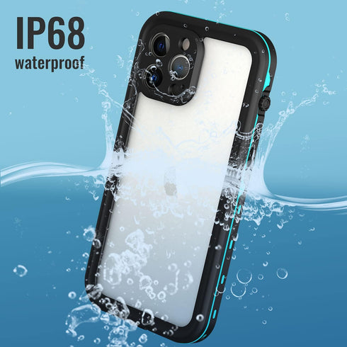 Waterproof iPhone 13 Pro Case - Full Protection iPhone 13 Pro Waterproof Phone case 6.1 Inch Shockproof Dustproof Teal...