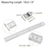 2Pcs 2 in 1 Stainless Steel Ruler with Scriber Block 15cm/6" Metric and Inch Metal Ruler with 20mm Length Brass Locating Block Slider for Woodwork...