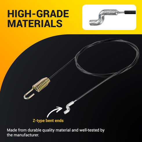 Canamax 946-04230B Auger Clutch Cable 47.5” Compatible with MTD Cub Cadet Snow Blower Thrower - Replace number parts 946-04230 946-04230A 746-0423...