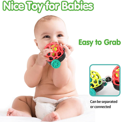 Baby Toys Train Infant Toys 6-12 Months Soft Ball Rattles Musical Push Car Truck Toy Baby Boy Girl Gifts for 7 8 9 10 11 12-18 Month 1 2 Year Old ...
