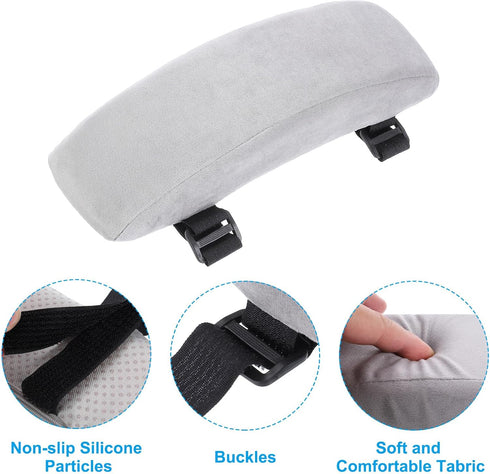 PATIKIL Office Chair Arm Pads, 2pcs Office Chair Arm Cover Office Chair Pads Armrest Cushion Chair Armrest Rest Covers Protectors for Computer Des...