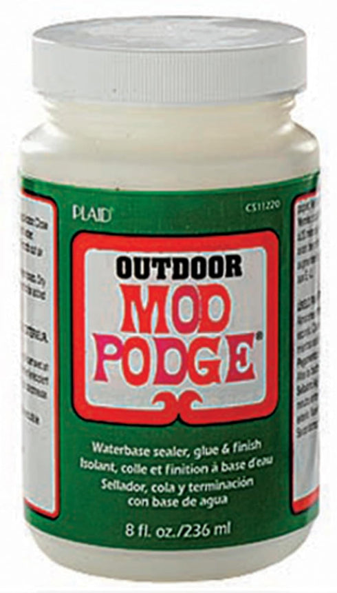 Mod Podge Waterbase Sealer, Glue and Finish for Outdoor (8-Ounce), CS11220 Clear Finish...