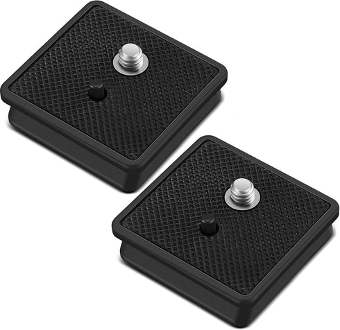 TOODOO 2 Pieces 41mm QR Release Plate Camera Tripod Ball Head Quick Release Plate Replacement Compatible with Ambico V0552 V0554, Sunpak 7500 Pro ...